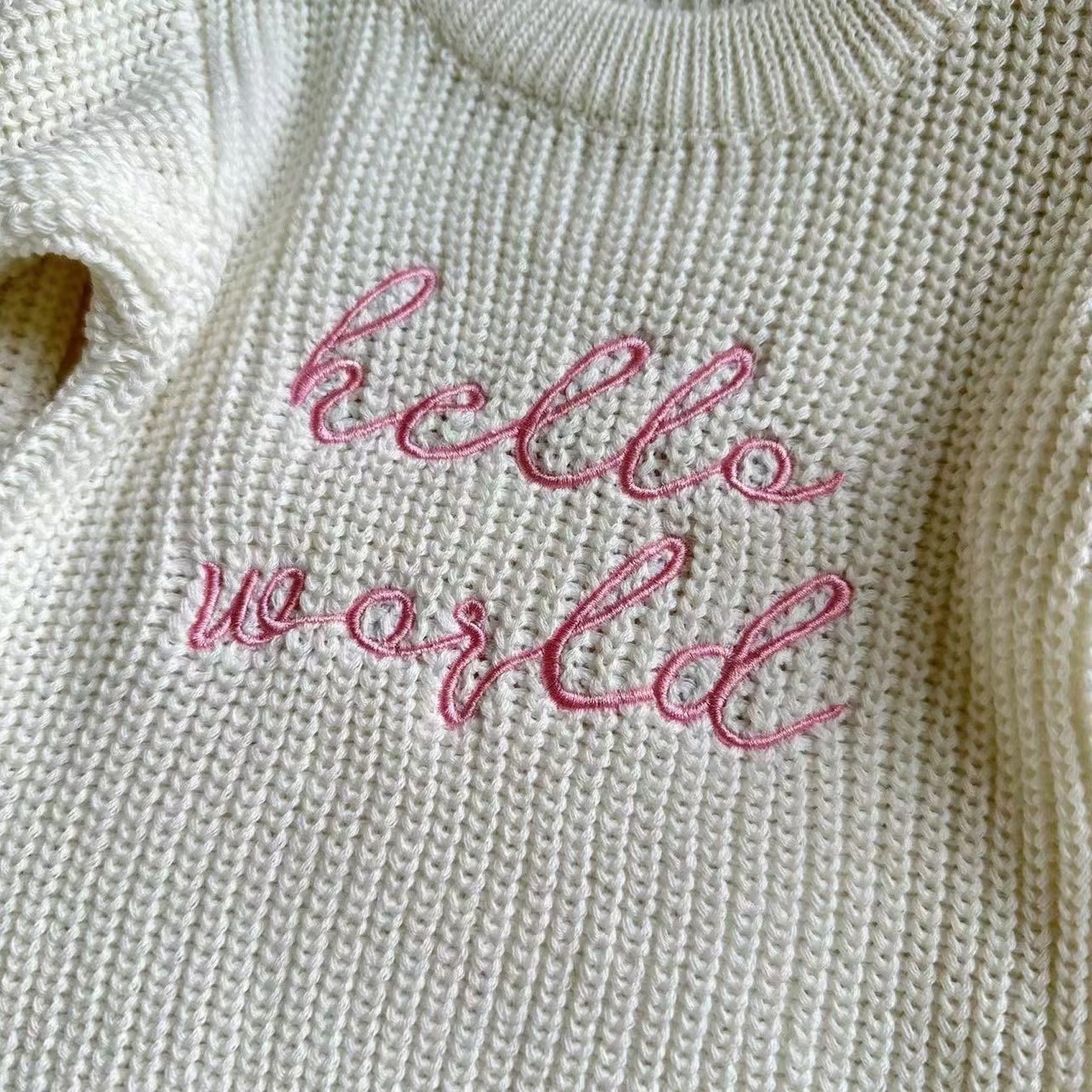 OEM Custom Baby Knitted Romper Newborn Matching Pomp Hat Baby Boy Girl Sweater Romper Outfits