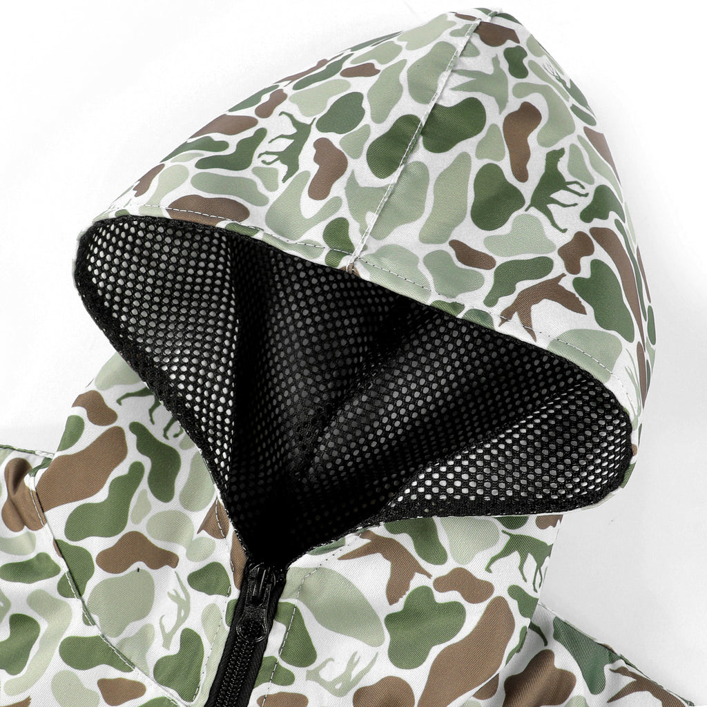 🦆 Custom Mallard Duck Print Kids Jacket – Waterproof & Windproof Hunting Windbreaker